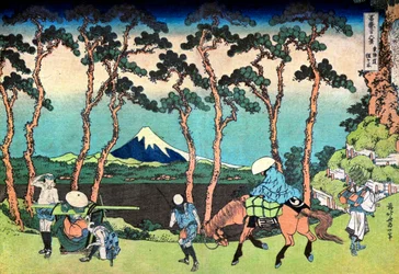 36 Views of Mount Fuji, Japan: Hodogaya on the Tokaido Road