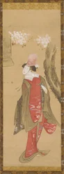 A dancer, Kiyohime, a cherry tree and the bell of Dojo-ji