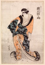 Actor, Segawa Michinosuke, in the part of the Courtesan Omune