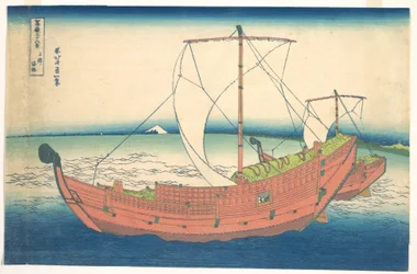At Sea off Kazusa, from the series Thirty-six Views of Mount Fuji