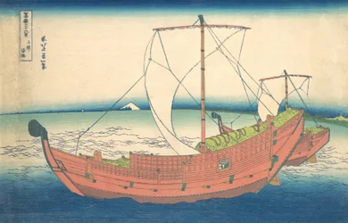 At Sea off Kazusa, from the series Thirty-six Views of Mount Fuji