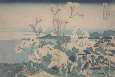Cherry Blossoms at Gotenyama, c.1829-33