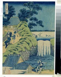 Waterfall Aigaoka (From the Series Waterfalls of the Various Provinces)