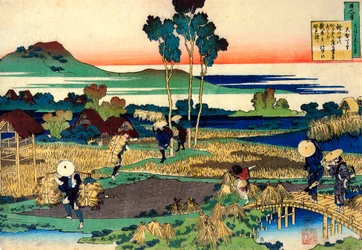 From the Series Hundred Poems by One Hundred Poets: Tenchi Tenno, c1830