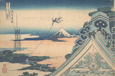 Honganji at Asakusa in Edo, from the series Thirty-six Views, ca. 1830-32