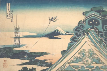 Honganji at Asakusa in Edo, from the series Thirty-six Views