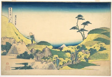 Lower Meguro, from the series Thirty-six Views of Mount Fuji