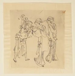 Man, Two Women, and Child