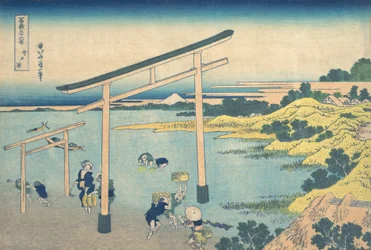 Noboto Bay Noboto no ura, from the series Thirty-six Views of Mount Fuji Fugaku