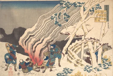 Poem by Minamoto no Muneyuki Ason, from the series One Hundred Poems Explained by the Nurse