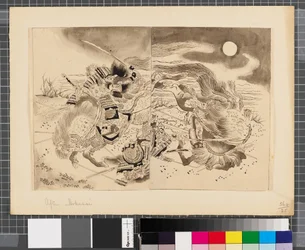Scenes from the war between Japan and Korea, end of 18th-first half of 19th century