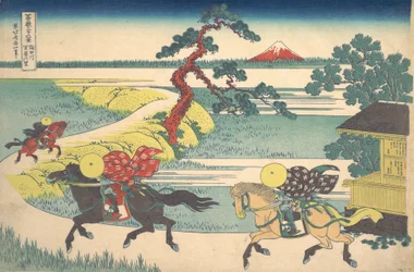 Sekiya Village on the Sumida River, from the series Thirty-six Views of Mount Fuji