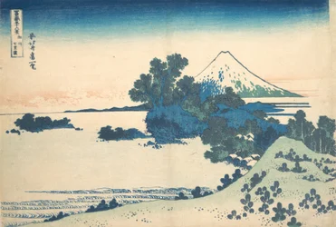 Shichirigahama in Sagami Province, from the series Thirty-six Views of Mount Fuji, ca. 1830-32
