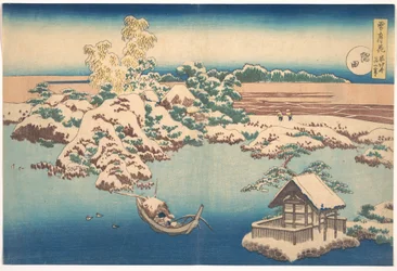 Snow on the Sumida River, from the series Snow, Moon, and Flowers
