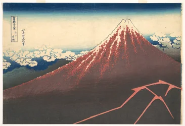 Storm Below Mount Fuji, from the Series Thirty-six Views of Mount Fuji