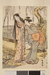 Summer: Two Women by a Stream, from the series The Elegant Moon in the Four Seasons