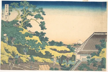 Surugadai in Edo, from the Series Thirty-six Views of Mount Fuji