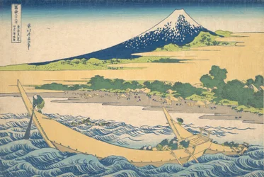 Tago Bay near Ejiri on the Tokaido, from the Series Thirty-six Views, ca. 1830-32
