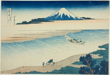 Tama River in Musashi Province, from the series "Thirty-six Views of Mount Fuji"