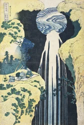The Amida Falls in the Far Reaches of the Kisokaido Road