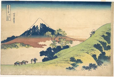 The Inume Pass in Kai Province, from the series Thirty-six Views of Mount Fuji