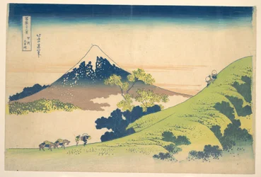 The Inume Pass in Kai Province, from the series Thirty-six Views of Mount Fuji