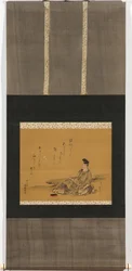 The divine poet Kakinomoto no Hitomaro