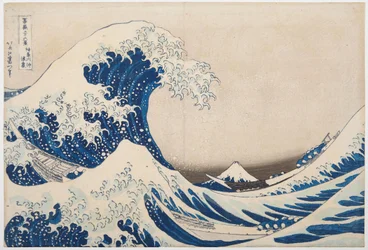 Under the Wave of Kanagawa, or The Great Wave from the Series 36 Views of Mt. Fuji