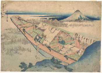 Ushibori in Hitachi Province, from the Series Thirty-six Views of Mount Fuji