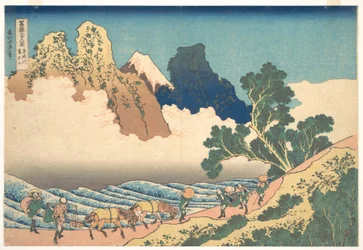 View from the Other Side of Fuji from the Minobu River, from the Series Thirty-six Views of Mount Fuji