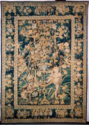 Tapestry. Enghien. Boy Facing a Wild Animal