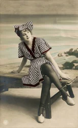 Woman in Summer Dress, c. early 1900’s