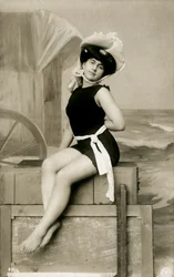 Woman in Swimsuit, c. early 1900’s