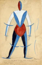 Aviator (Costume design for the opera Victory over the Sun by A. Kruchenykh)