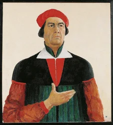 Perfected Portrait of Ivan Kljun, Painter, Pupil of Malevich, Member of the Group Supremus