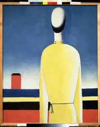 Complicated Premonition. Torso in a Yellow Shirt