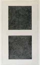 Suprematist element: two squares