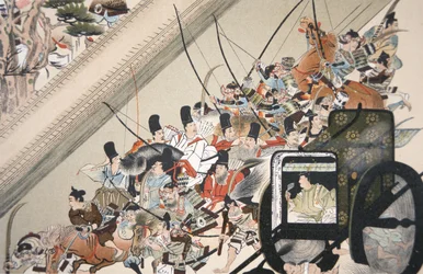 The Abduction of the cloistered Emperor Go Shirakawa by Fujiwara Nobuyori in 1159