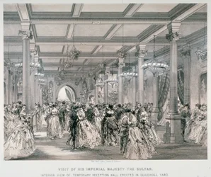 Reception for the Sultan of Turkey, Guildhall, City of London, 1867