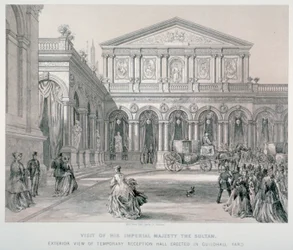 Visit of Abd-ul-Aziz, Sultan of Turkey to the Guildhall, City of London