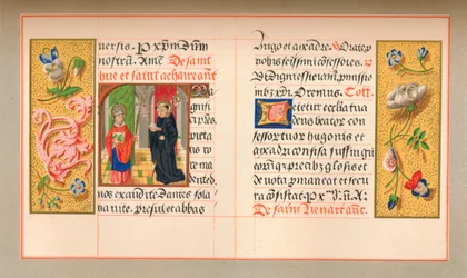 Miniature with Floral Borders