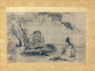 Zen Encounter Niaoke Daolin and Bai Juyi, 16th century