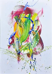 Vibrant Abstract Swirl