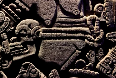 Great Temple of the Aztecs, Coyolxauqui, Templo Mayor, Mexico, 2010