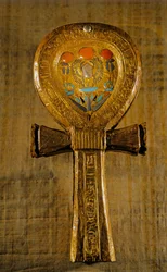 Ankh shaped mirror case