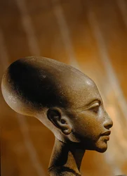 Composite stone head of a princess from Amarna, an extensive Egyptian archaeological site
