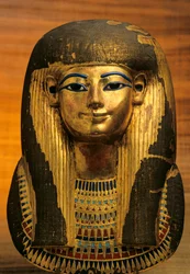 Funerary Mask of Tuyu, a Great-grandmother of King Tut and Wife of Yuya; Gold; Tjuya, 2009