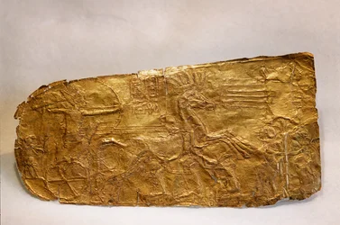 Gold panel from the Tomb of Tutankhamun, New Kingdom, 2002
