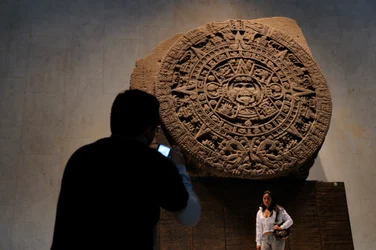 Greatest Aztecs, MM7677, NMAH, Mexico City, Mexico, Calendar Stone, Aztec, National..., 2008