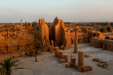 Kiosk of Taharka, first courtyard, Karnak Temple, Black Pharaohs, Nubians, Egypt, Lux…, 2007